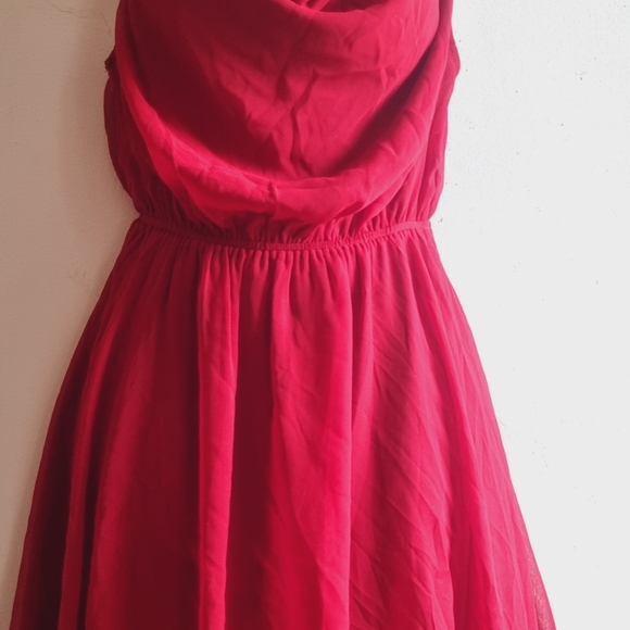 Women's Silk Chiffon Cocktail Party Dress - Picture 11 of 11